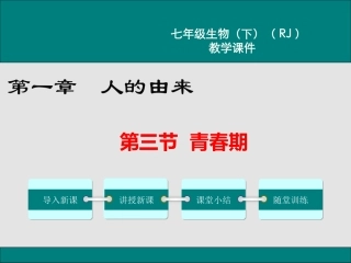 第三节青春期