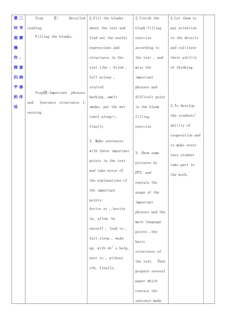 七年级英语下册 Module 2 Man’s best friends Unit 3 Our animal friends教案3 （新版）牛津深圳版-牛津深圳版初中七年级下册英语教案_第2页