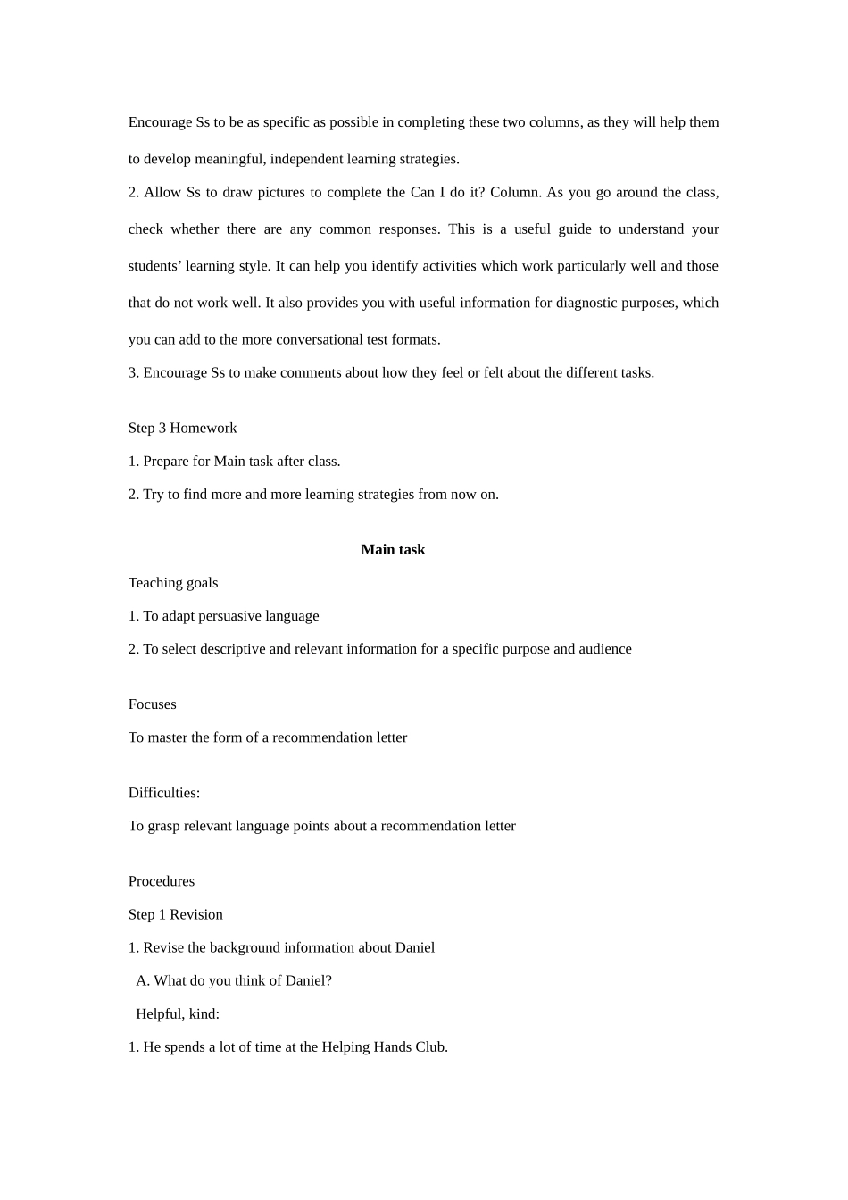 七年级英语下册：Unit 5 Abilities Study skills & Main task教案（译林牛津版）_第2页