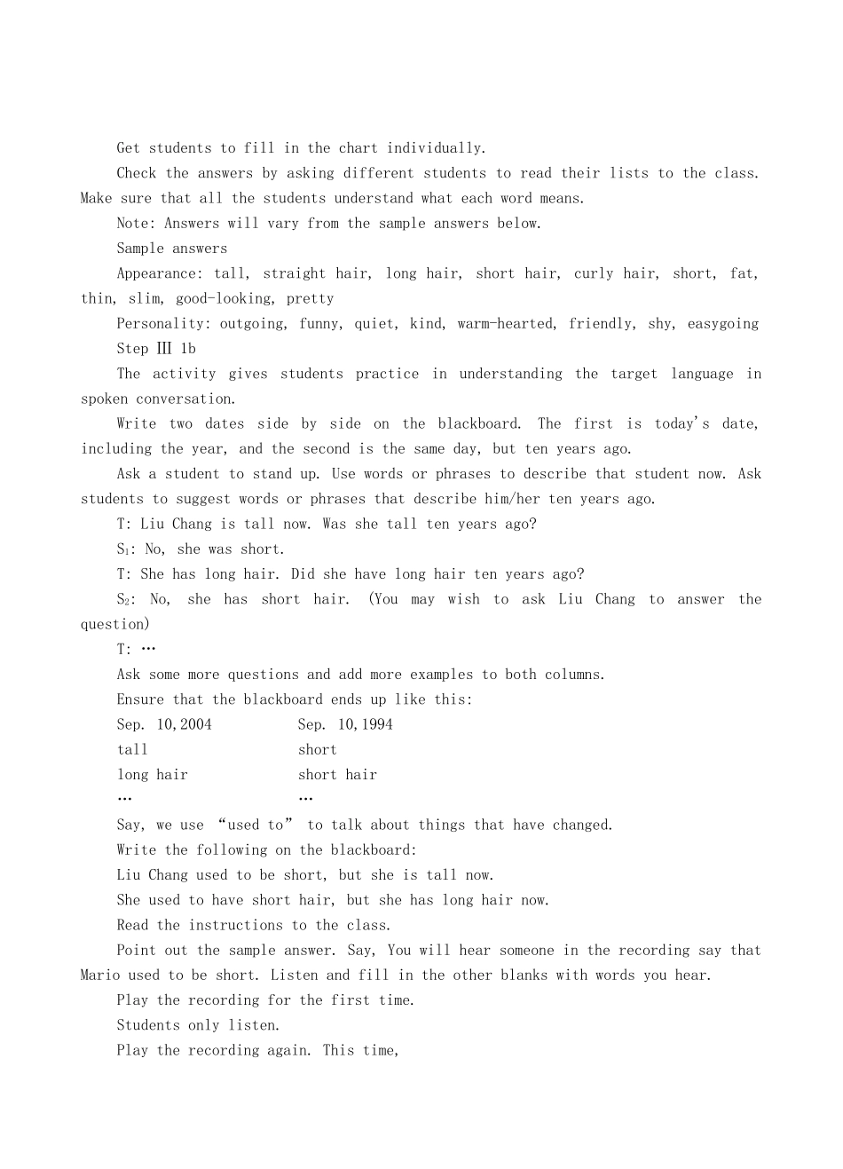 九年级英语全册 Unit 2 I used to be afraid of the dark The First Period教案 人教新目标版_第2页