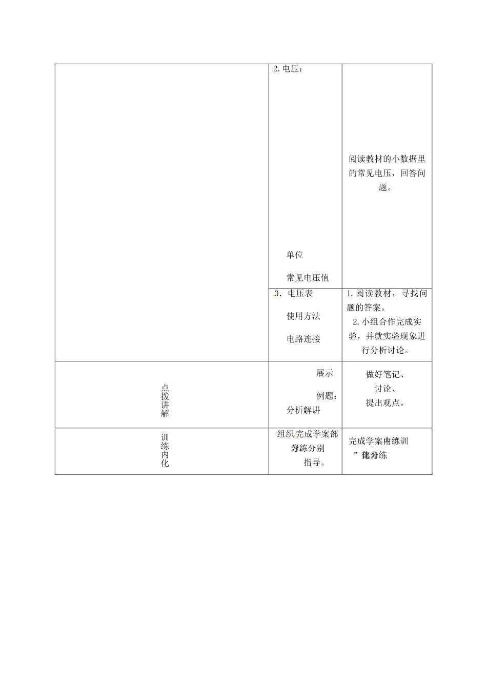 九年级物理上册 4.2 电压 电流产生的原因教学设计 （新版）教科版-（新版）教科版初中九年级上册物理教案_第3页