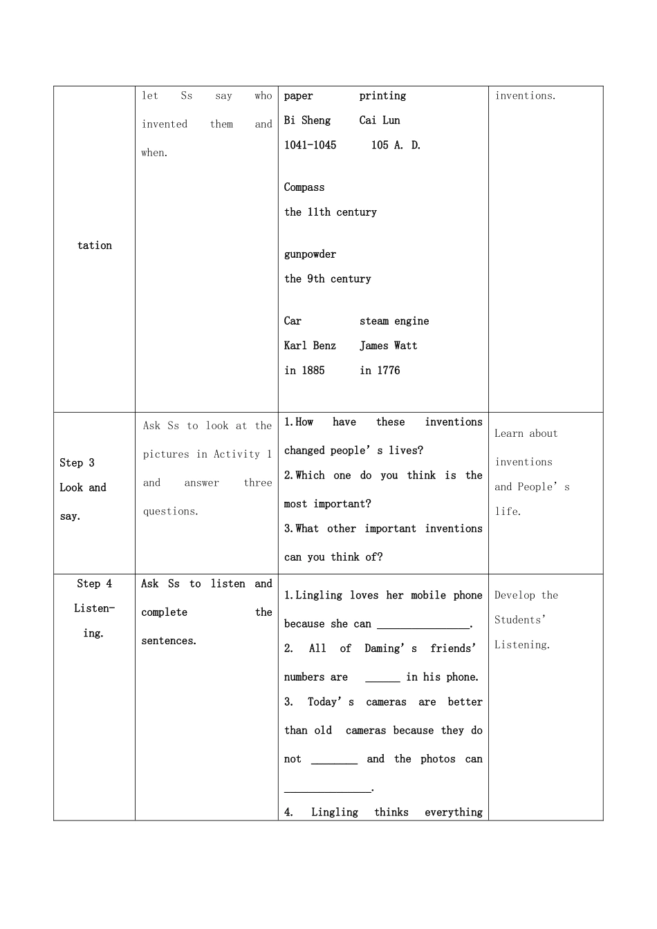 学年九年级英语上册 Module 9 Great inventions Unit 1 Will computers be used more than books in the future教案 （新版）外研版-（新版）外研版初中九年级上册英语教案_第2页