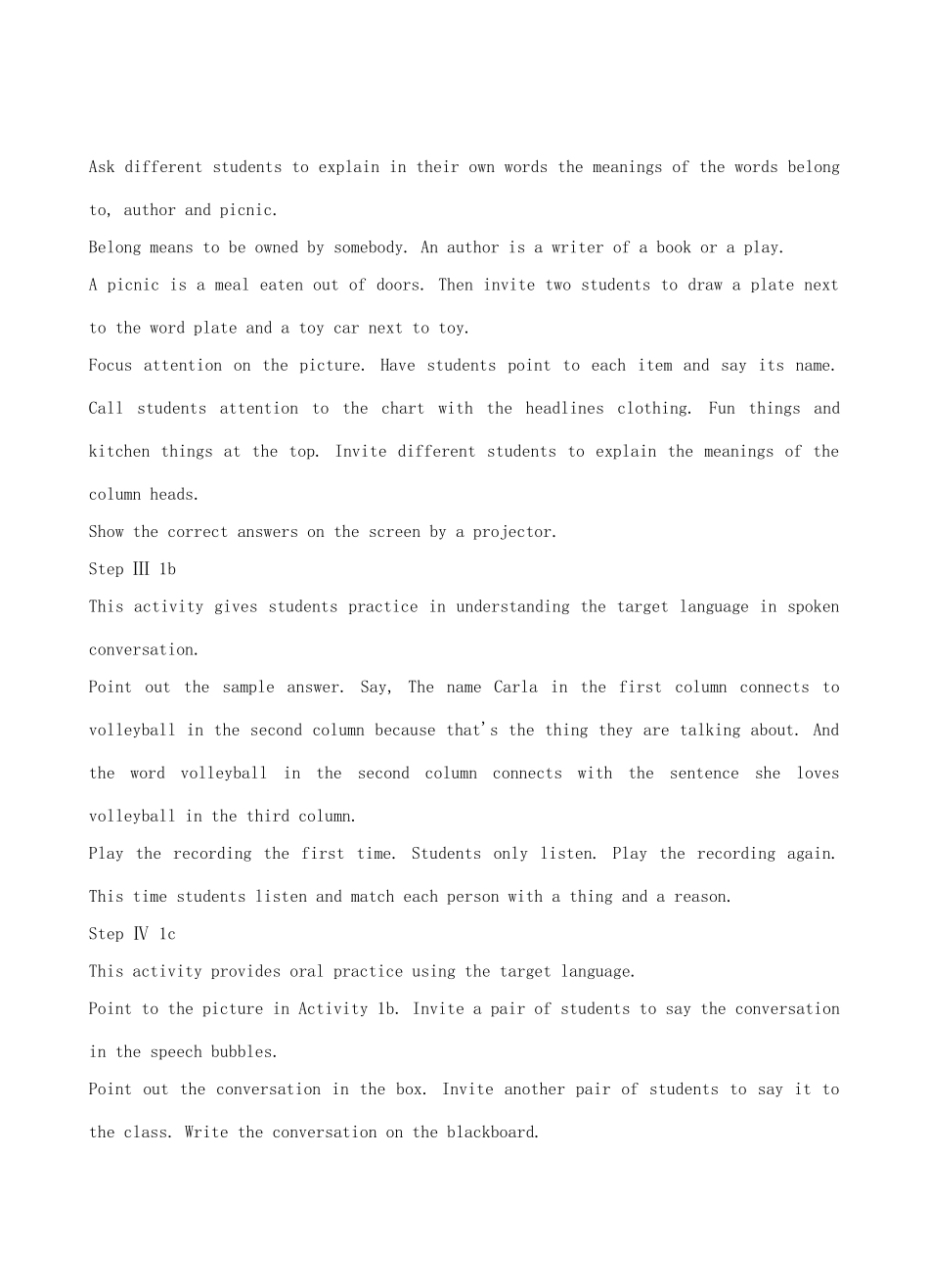 《Unit 5 It must belong to Carla》教案（3）_第2页