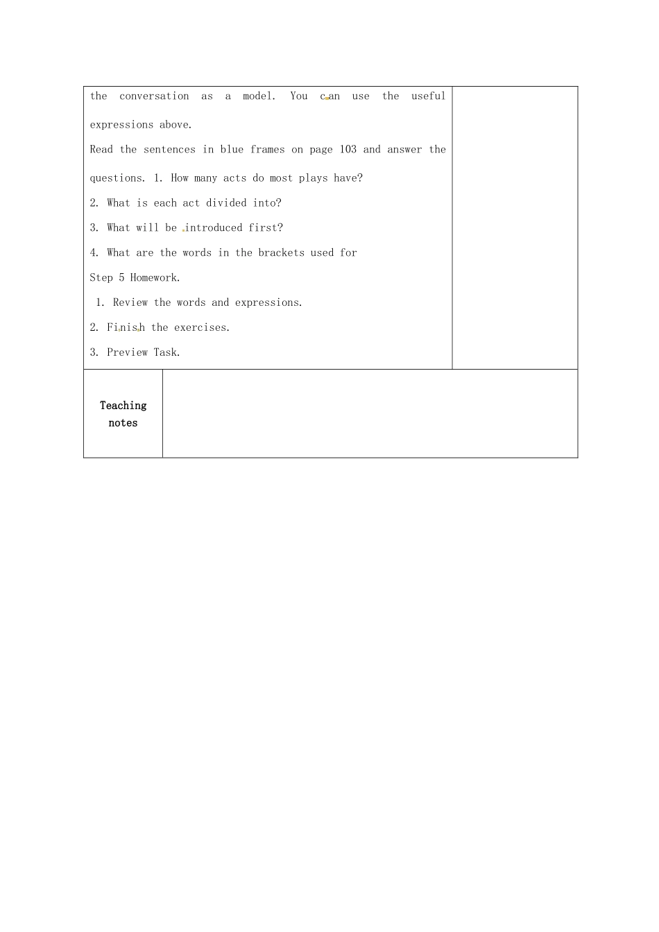 九年级英语上册 Unit 7 Films Integrated skills教案 （新版）牛津版-（新版）牛津版初中九年级上册英语教案_第3页