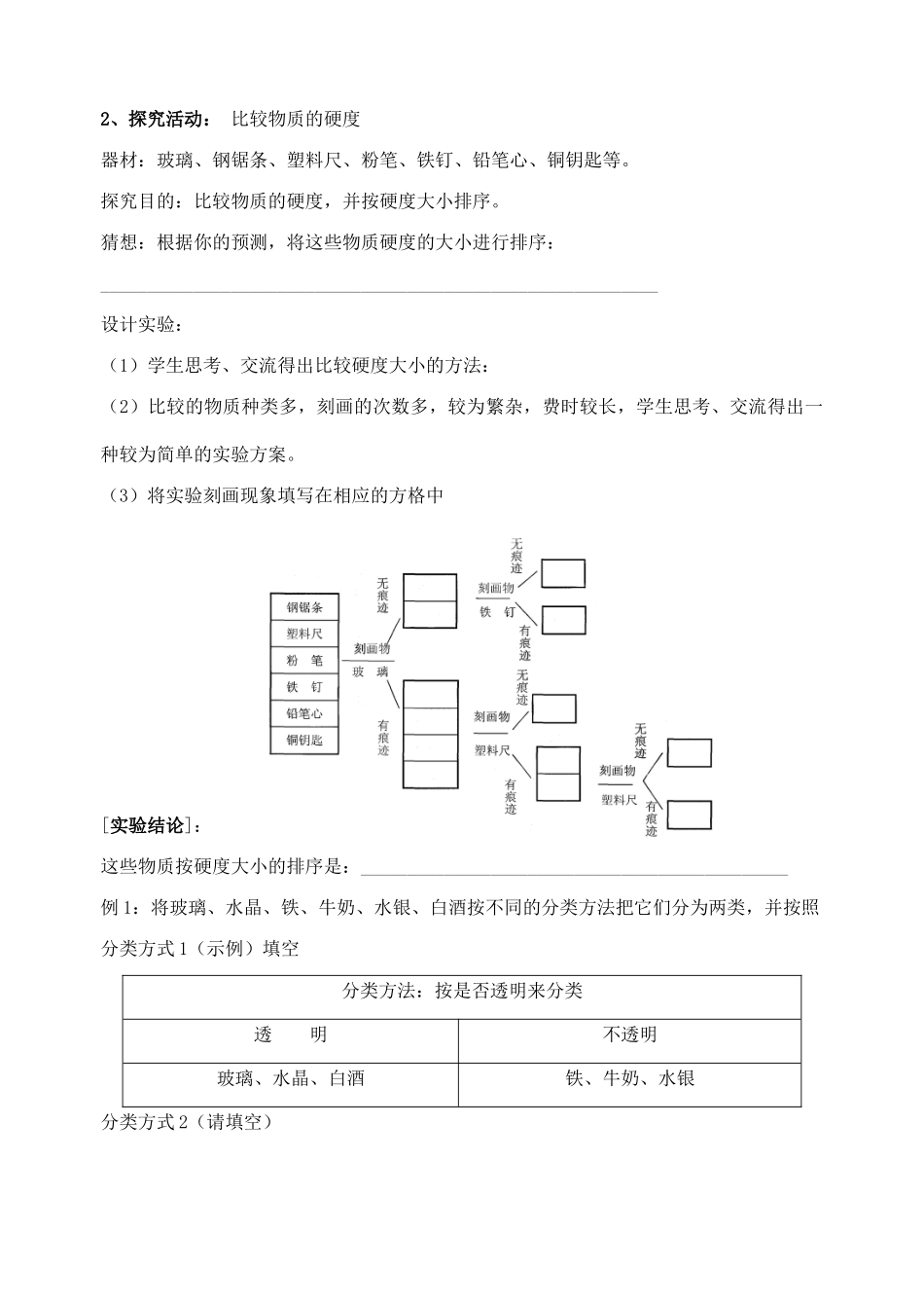 八年级物理下册《6.5 物质的物理属性》教案 苏科版-苏科版初中八年级下册物理教案_第2页