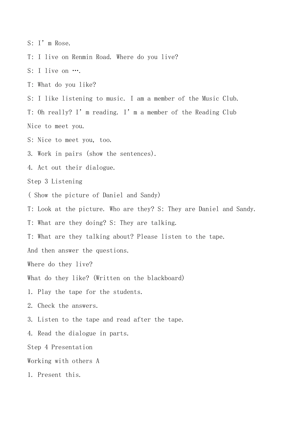 七年级英语牛津版上册Unit1 This is me--Period8_第3页