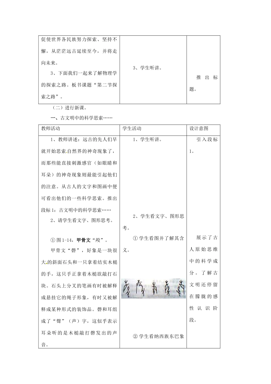 八年级物理全册 1.2 探索之路教案1 沪科版_第2页