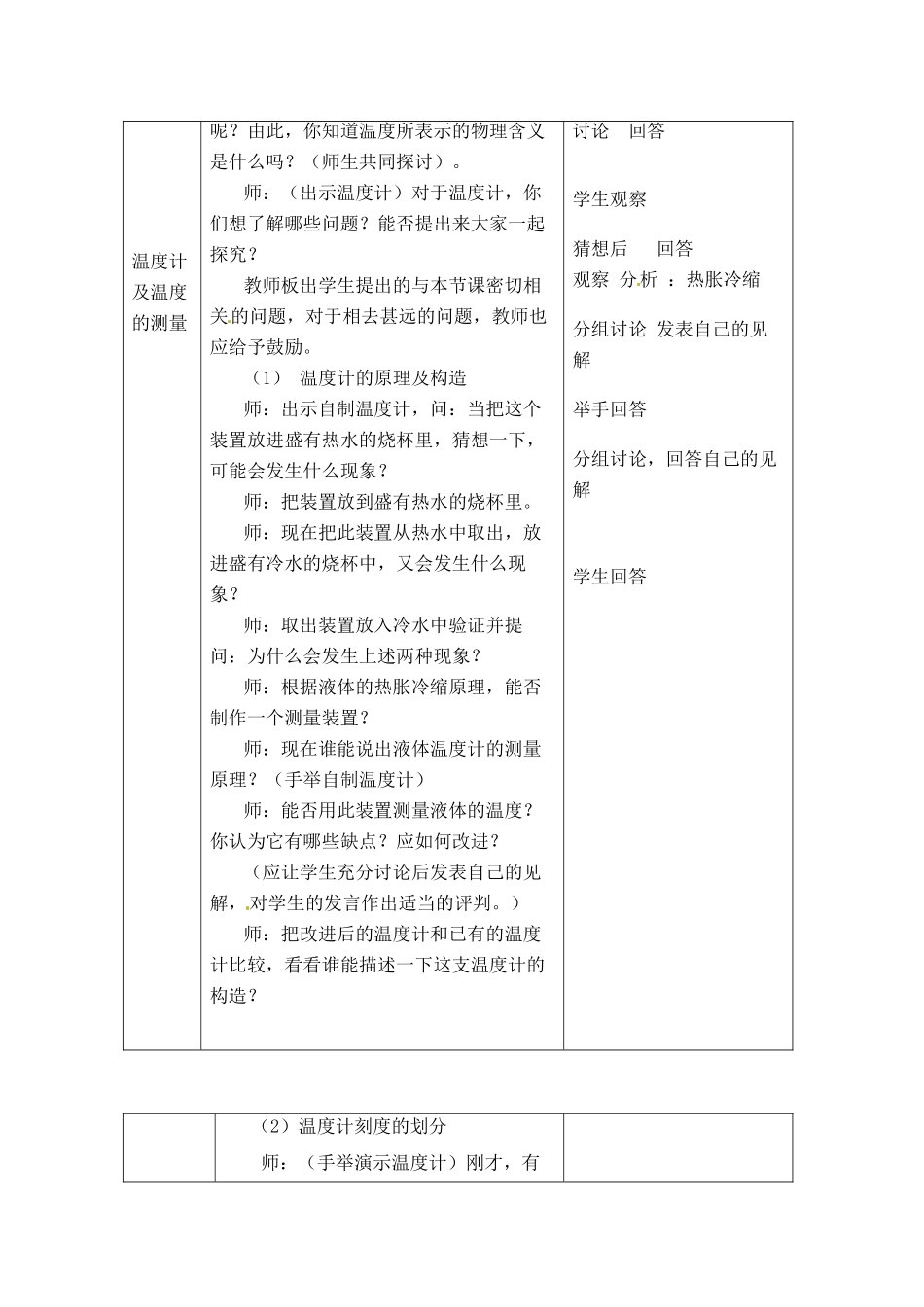 八年级物理上册 物质的三态  温度的测量教案 苏科版_第3页