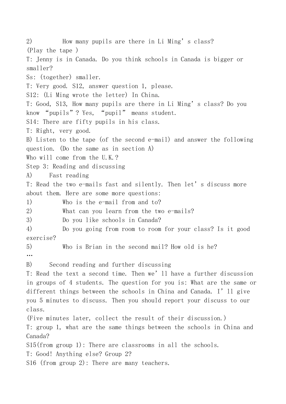 八年级英语 Unit 1 Me and My Class_第3页