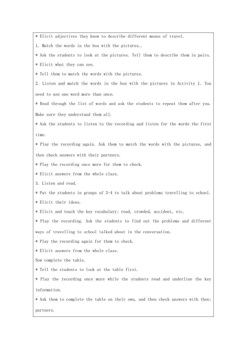 八年级英语上册 Module 4 Unit 1 He lives the farthest from school教案 （新版）外研版-（新版）外研版初中八年级上册英语教案_第2页