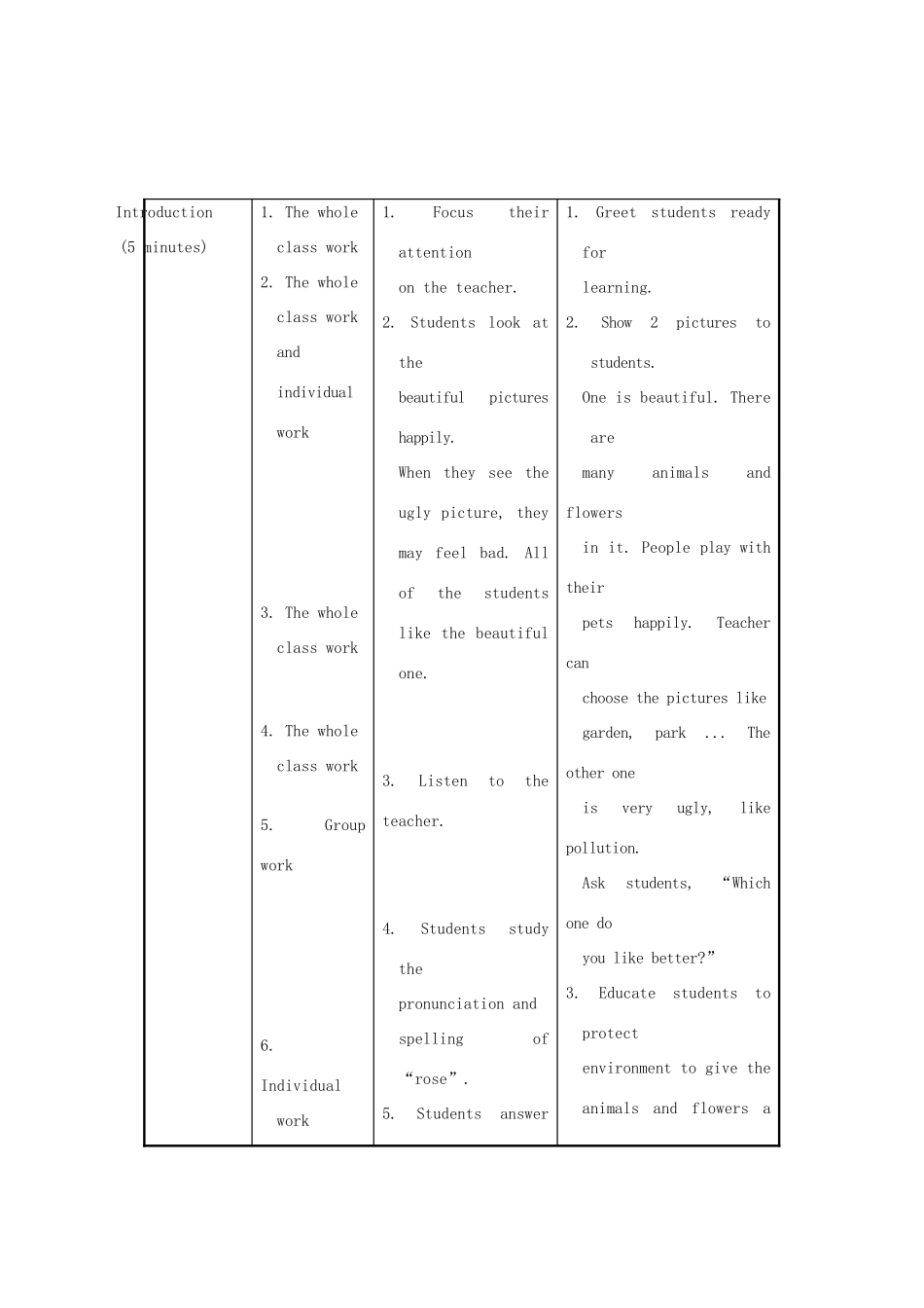 八年级英语上册 Unit 4 Our world Topic 1 Which do you like better, plants or animals Section B教案 （新版）仁爱版_第3页