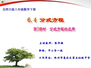 分式方程的应用-(2)