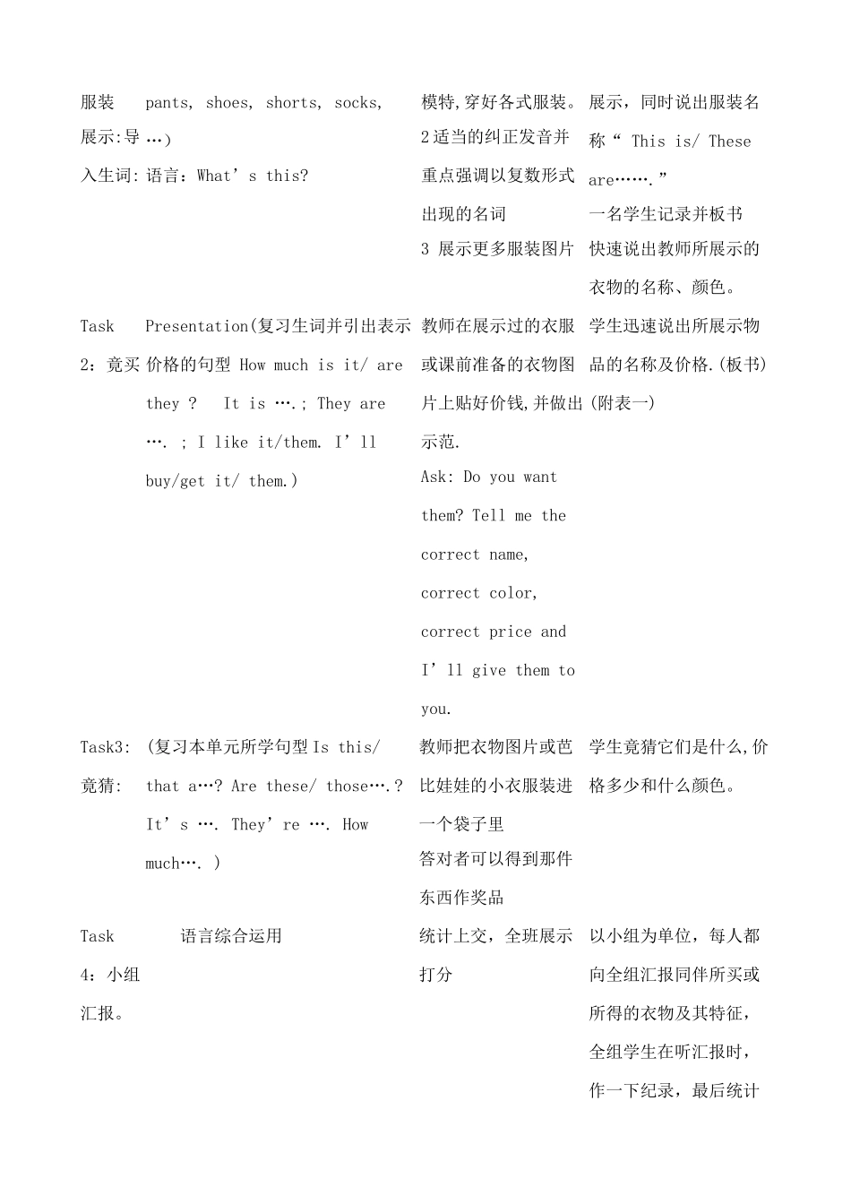 人教版英语七年级上册 Unit7 How much are these pants？1_第2页