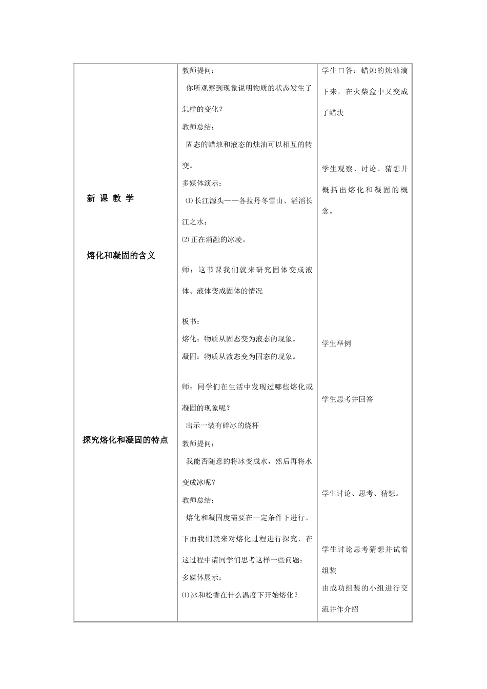 八年级物理水循环第三节　熔化和凝固教案苏科版_第2页