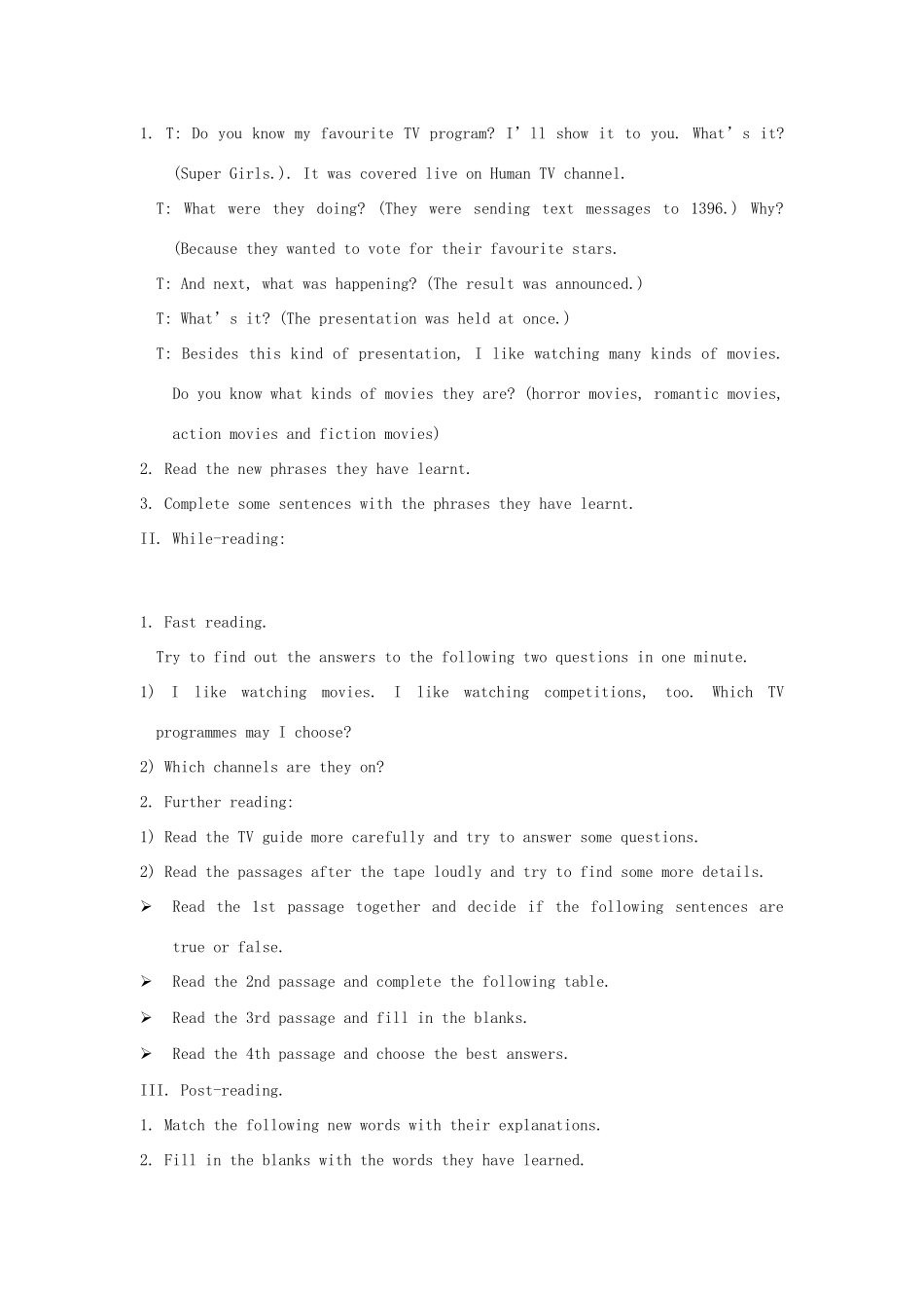 九年级英语上册 unit 4 readingt特色教案 牛津版_第2页