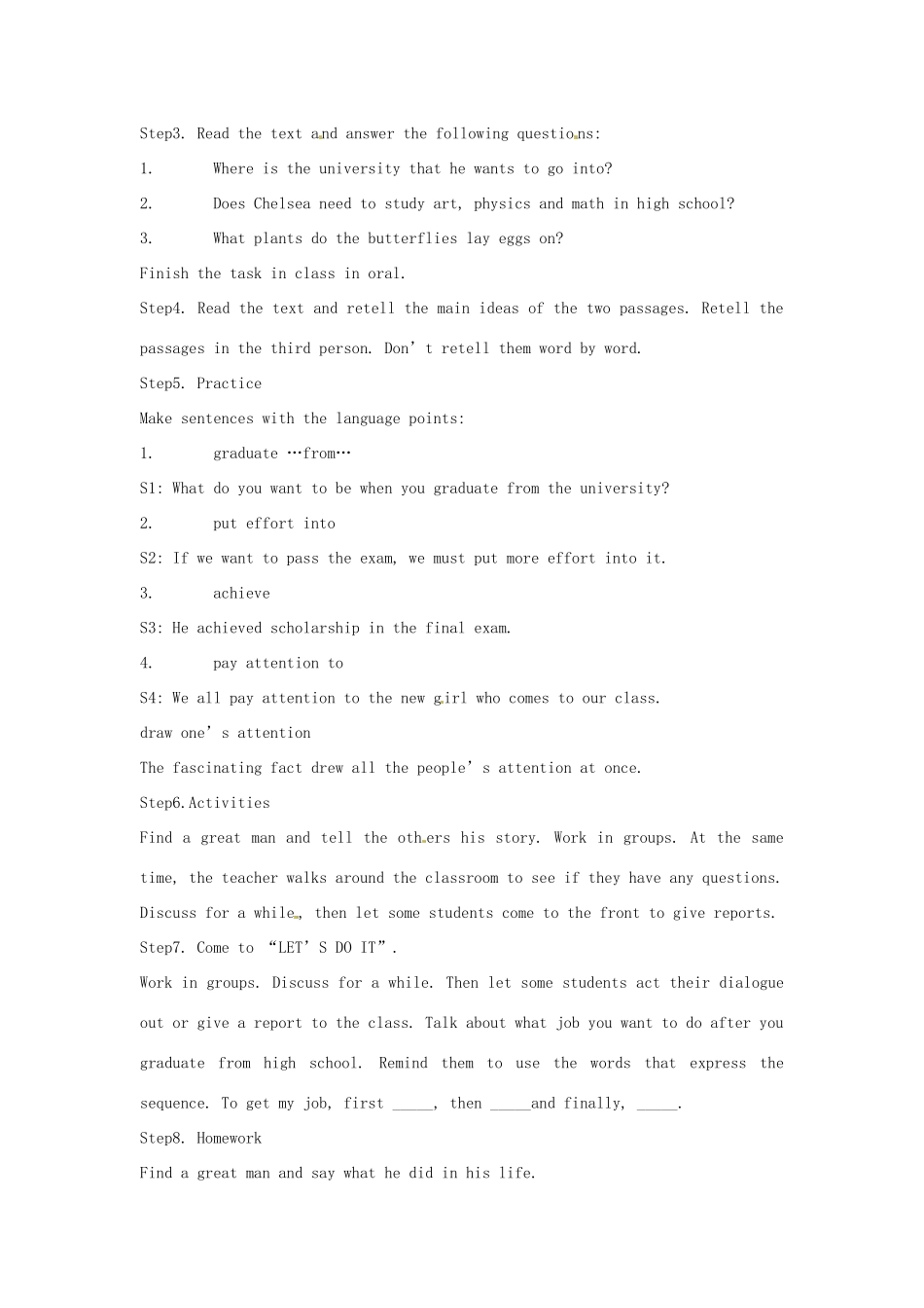 九年级英语下册 Unit 6 Get Ready for Jobs Lesson 42教案 冀教版_第2页