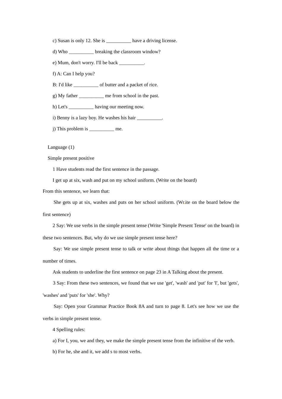 八年级英语：Chapter 2 A day in the life of…whiz-kid Wendy Period Three教案上海牛津版_第2页