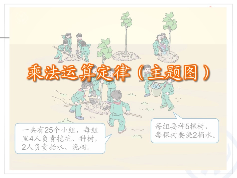 人教版小学数学四年级下册-《乘法分配律》课件_第3页