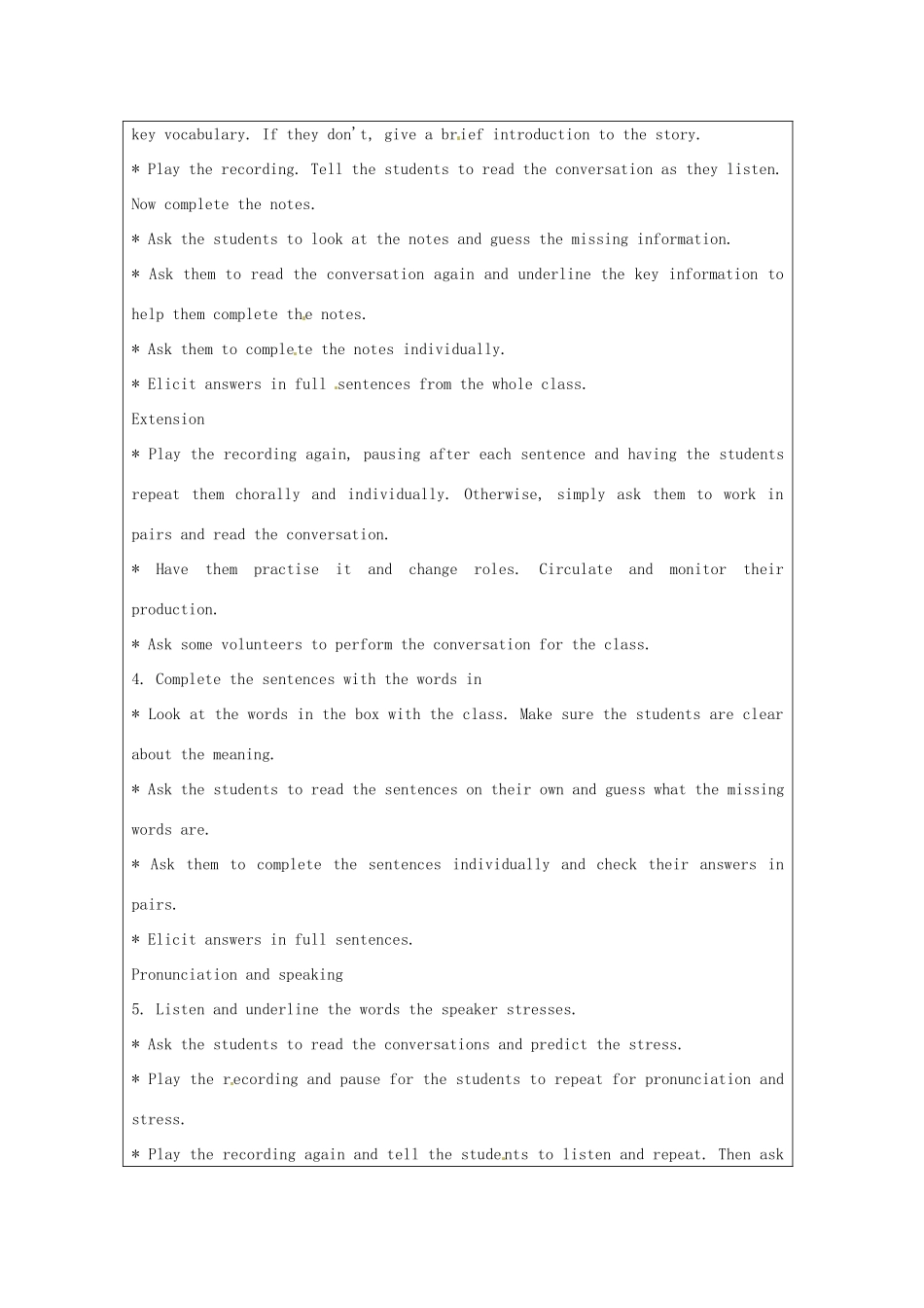 八年级英语上册《Module 7 A famous story Unit 1 Alice was sitting with her sister by the river》教学设计1 （新版）外研版-（新版）外研版初中八年级上册英语教案_第3页