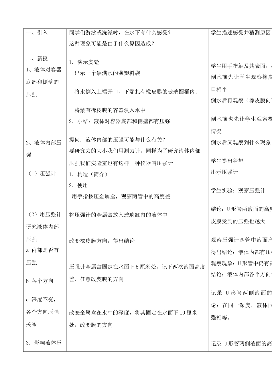 八年级物理苏科版液体的压强3_第2页