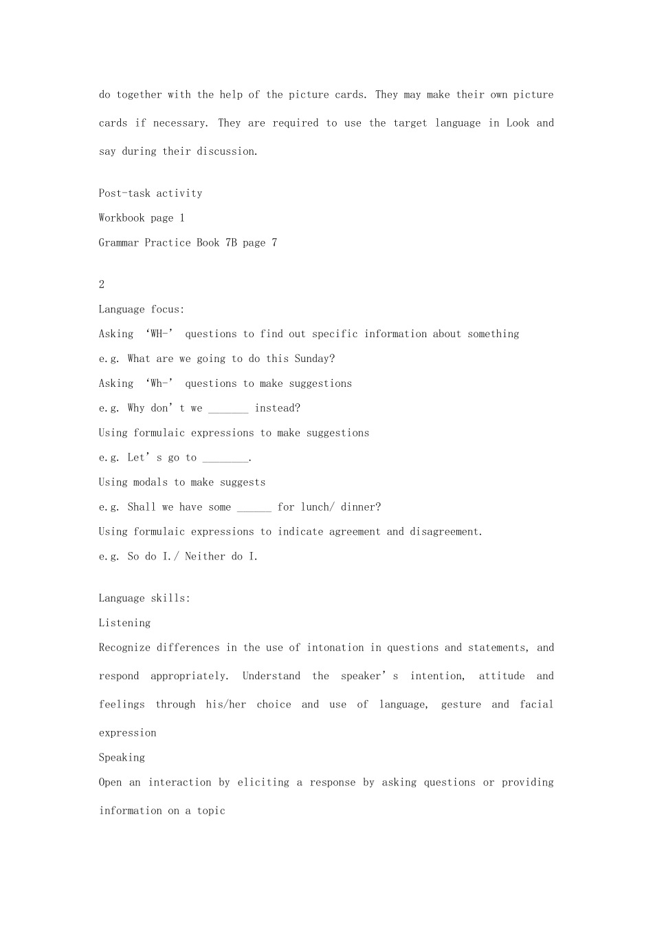 七年级英语下：Module 1 Unit 2 Growing smart, growing strong教案上海牛津版_第3页