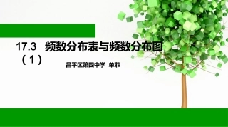 17.3频数分布表与频数分布图