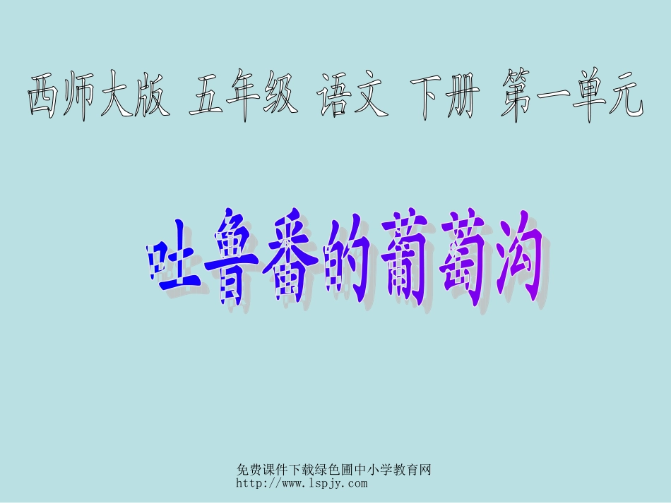 4吐鲁番的葡萄沟_第3页