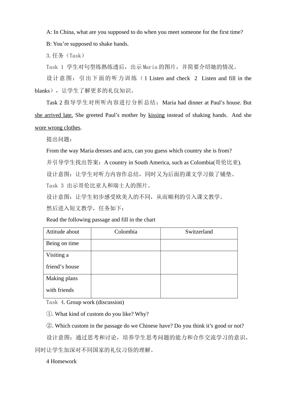 九年级英语Unit 12 You’re supposed to shake hands.教案 人教新目标版_第2页
