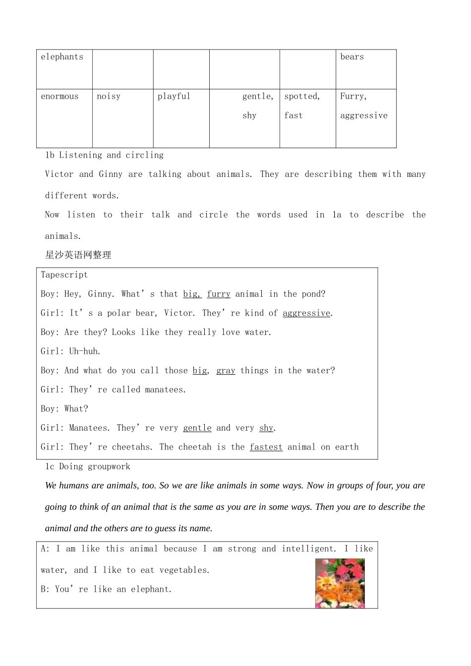 九年级英语Unit 15 We’re trying to save the manatees_第2页
