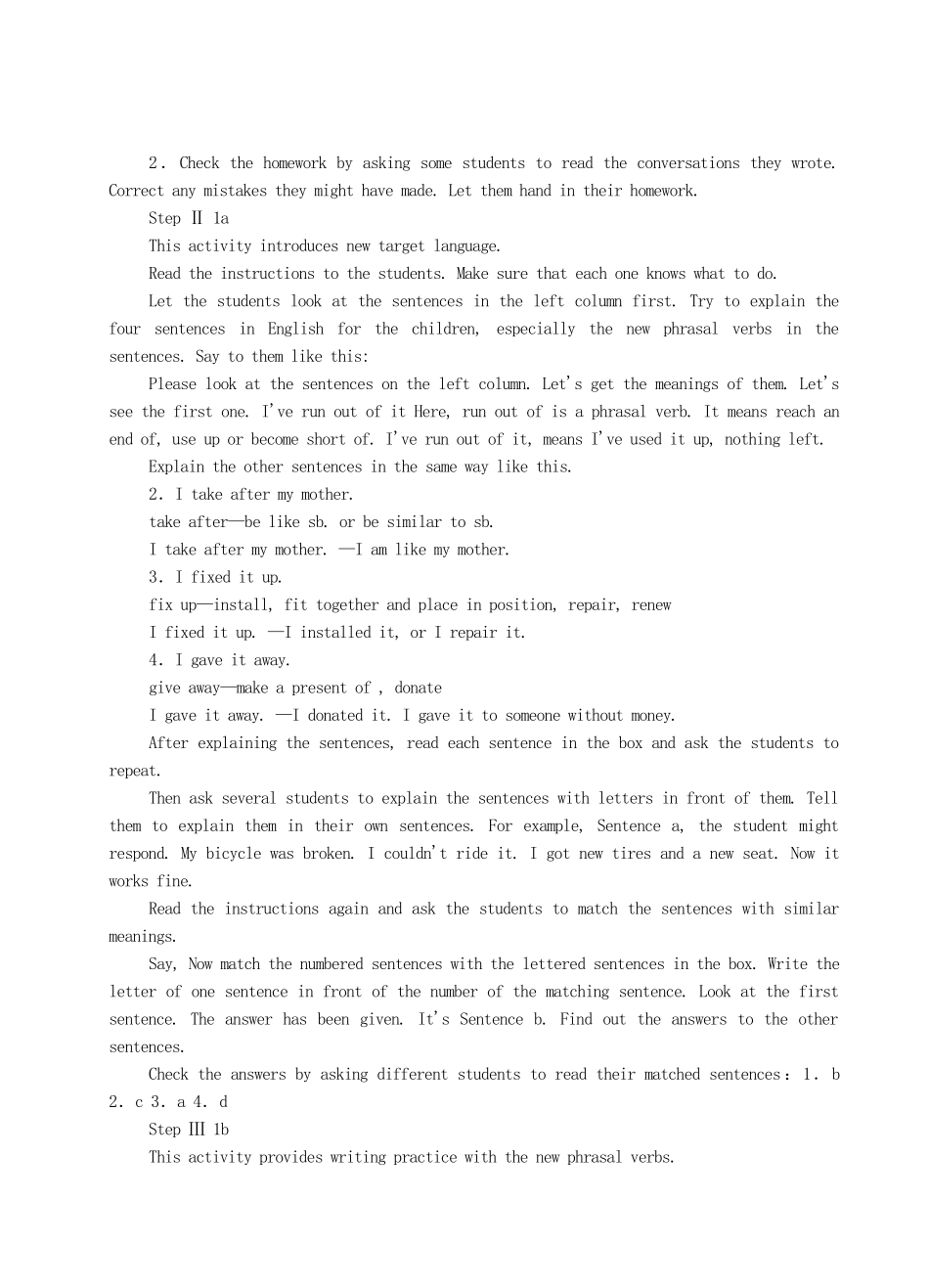 九年级英语全册 Unit 8 I'll help clean up the city parks The Fourth Period教案 人教新目标版_第2页