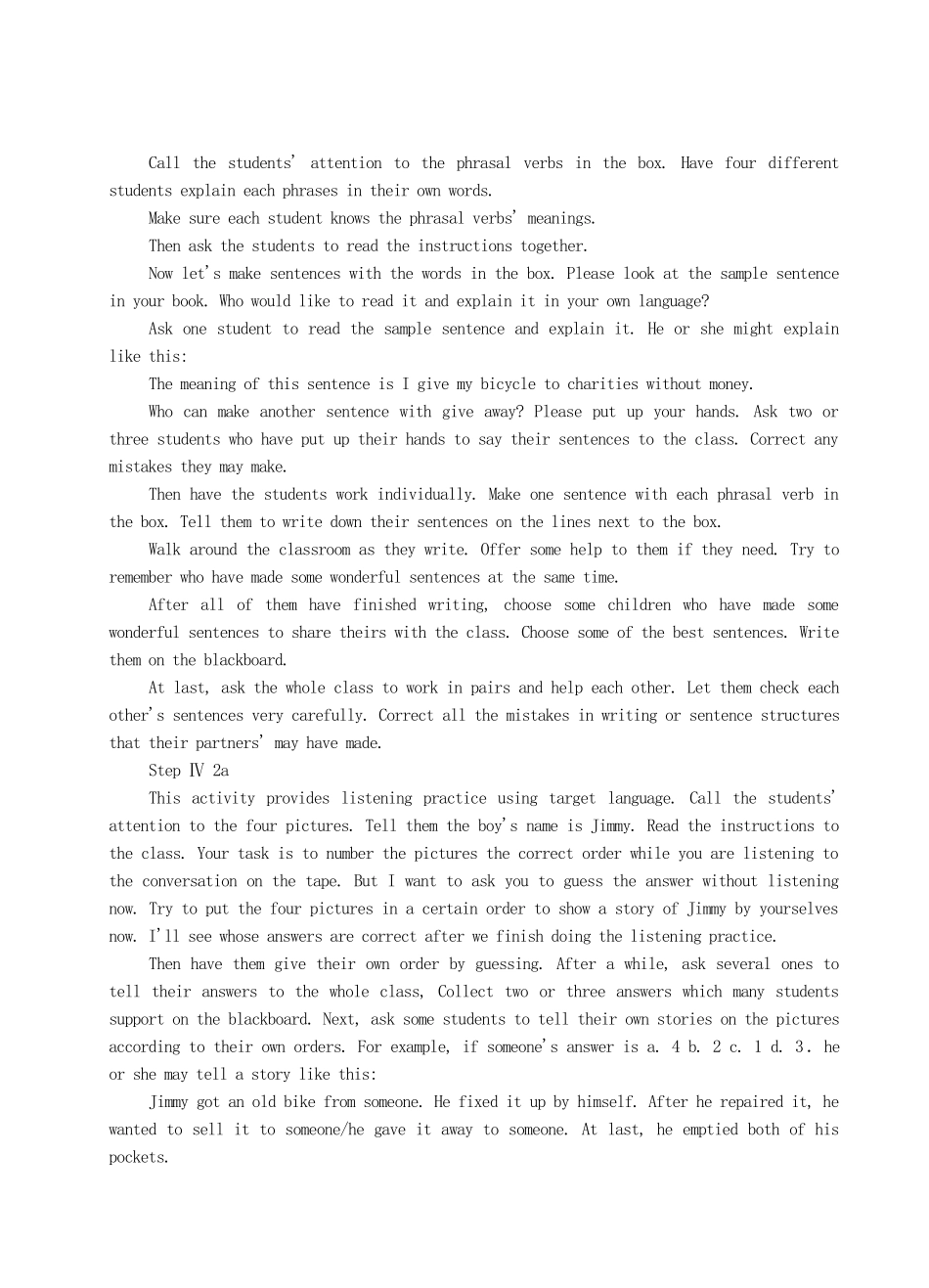 九年级英语全册 Unit 8 I'll help clean up the city parks The Fourth Period教案 人教新目标版_第3页