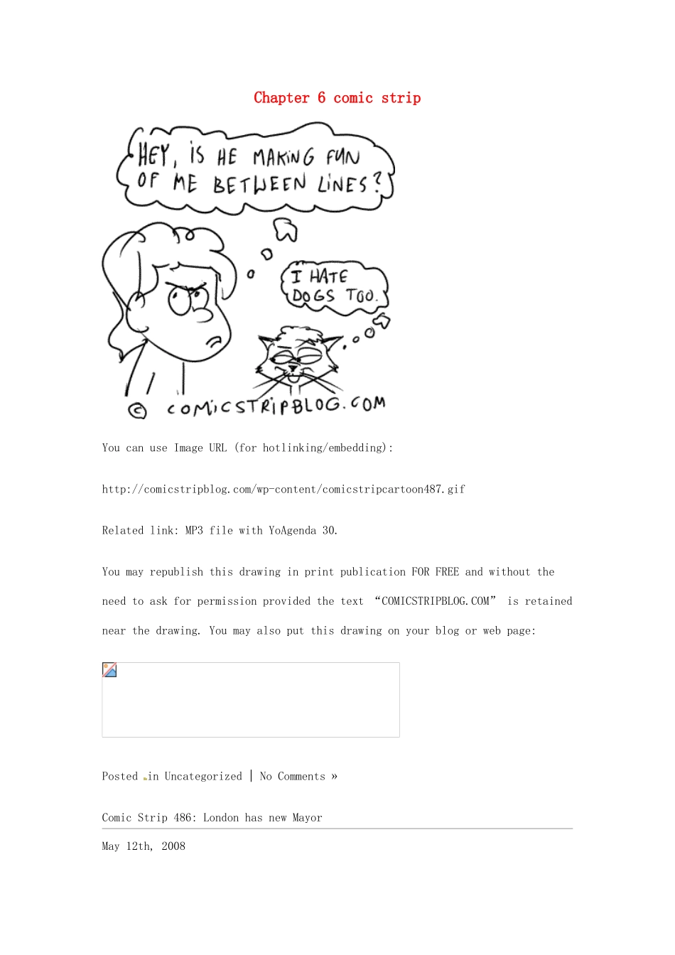 九年级英语上册 Chapter 6 comic strip教案2 牛津沈阳版-牛津沈阳版初中九年级上册英语教案_第1页