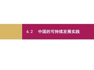 6.2B中国的可持续发展实践
