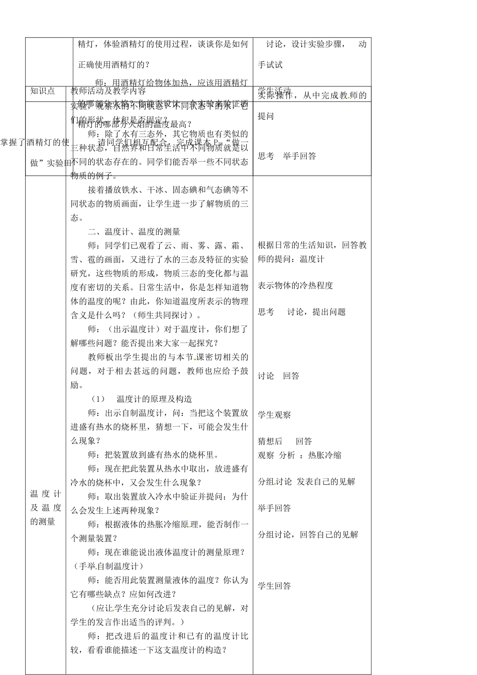 八年级物理上册 温度的测量教案2 北师大版_第2页