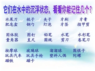 1物体在水中是沉还是浮课件ppt[1]