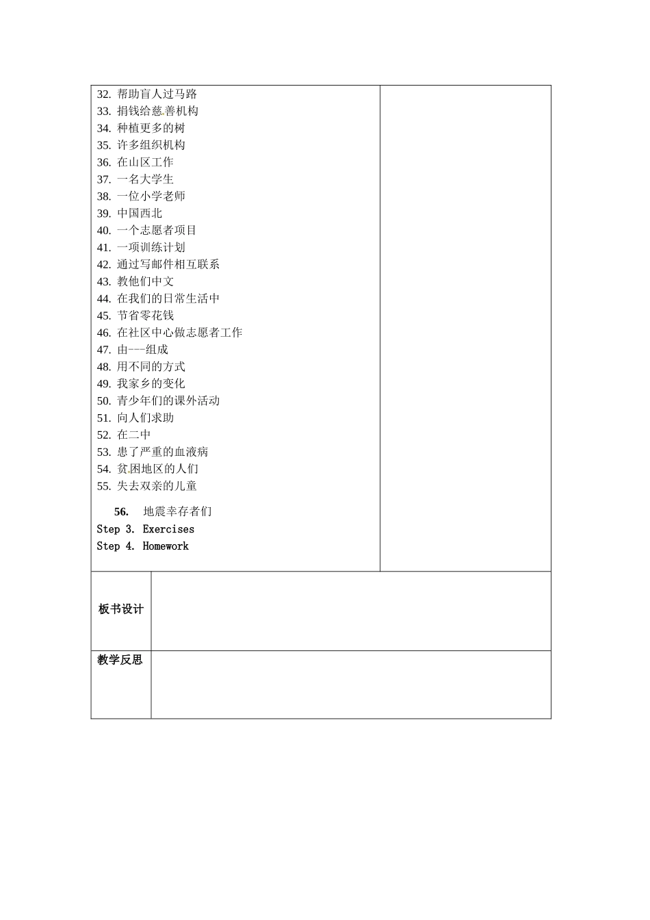 八年级英语下册 Unit 6 Sunshine for all Revision教案 （新版）牛津版-（新版）牛津版初中八年级下册英语教案_第2页