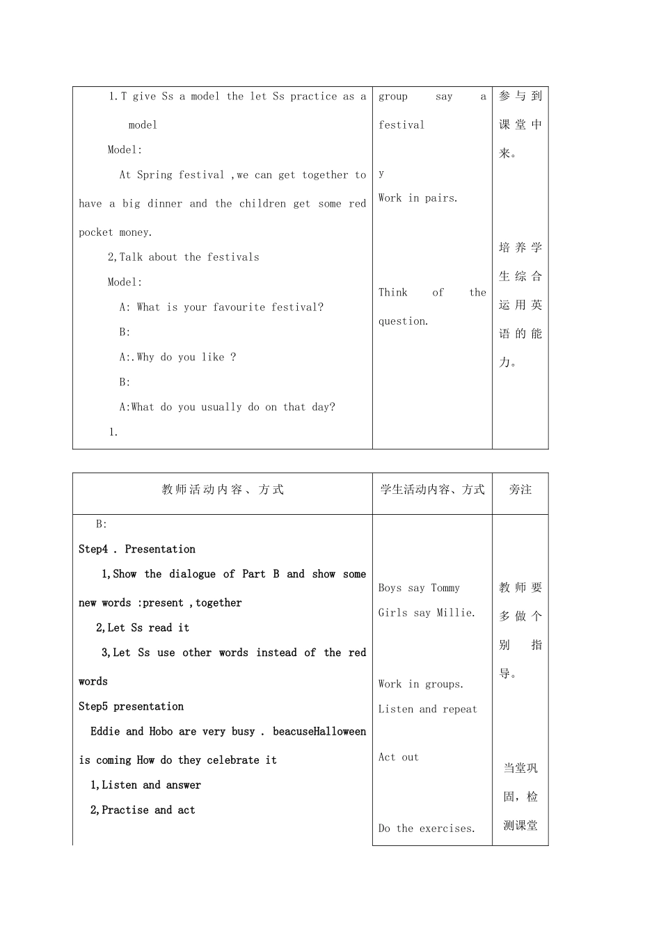 七年级英语上册 Unit 5 Let’s celebrate Welcome to this unit and Comic Strip教案 （新版）牛津版-（新版）牛津版初中七年级上册英语教案_第2页