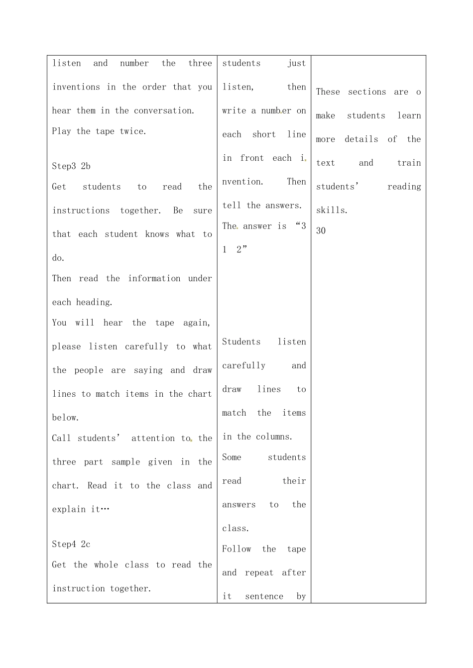 吉林省四平市第十七中学九年级英语全册《Unit 9 When was it invented》（第2课时）Section A教案 人教新目标版_第3页