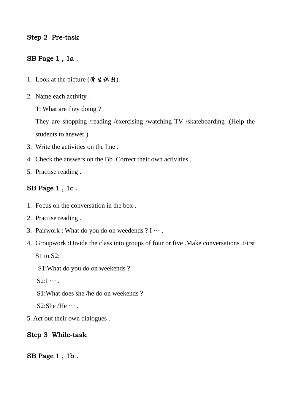 八年级英语Unit1 How often do you exercise Period 1新课标 人教版_第2页