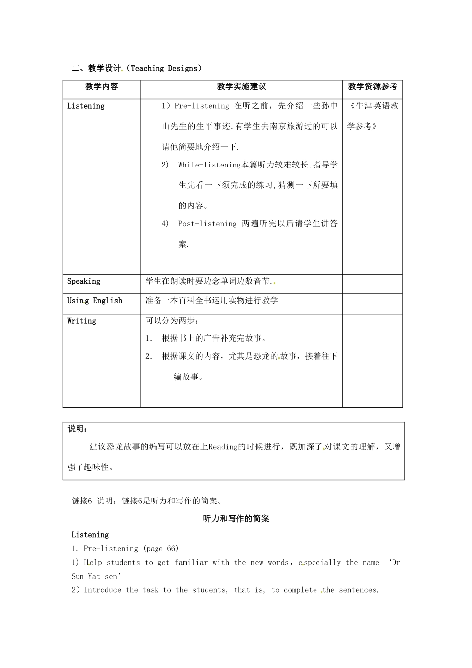 八年级英语上册 Chapter 5 Look it up Listening，Speaking，Using English，Writing教案 牛津沈阳版-牛津沈阳版初中八年级上册英语教案_第2页
