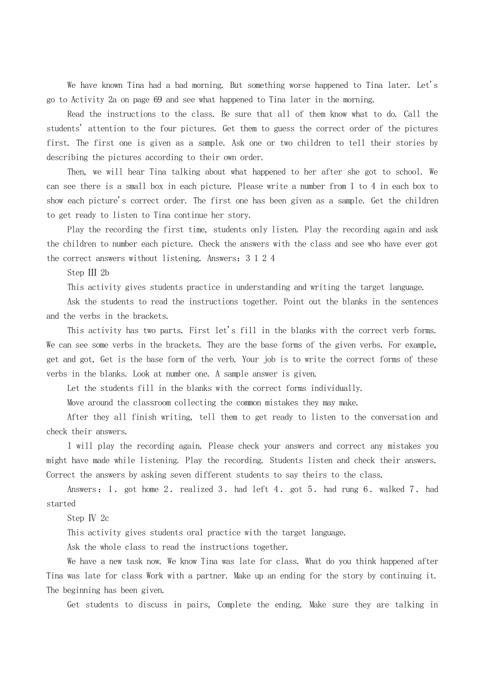 九年级英语全册 Unit 9 By the time I got outside，the bus had already left The Second Period教案 人教新目标版_第2页