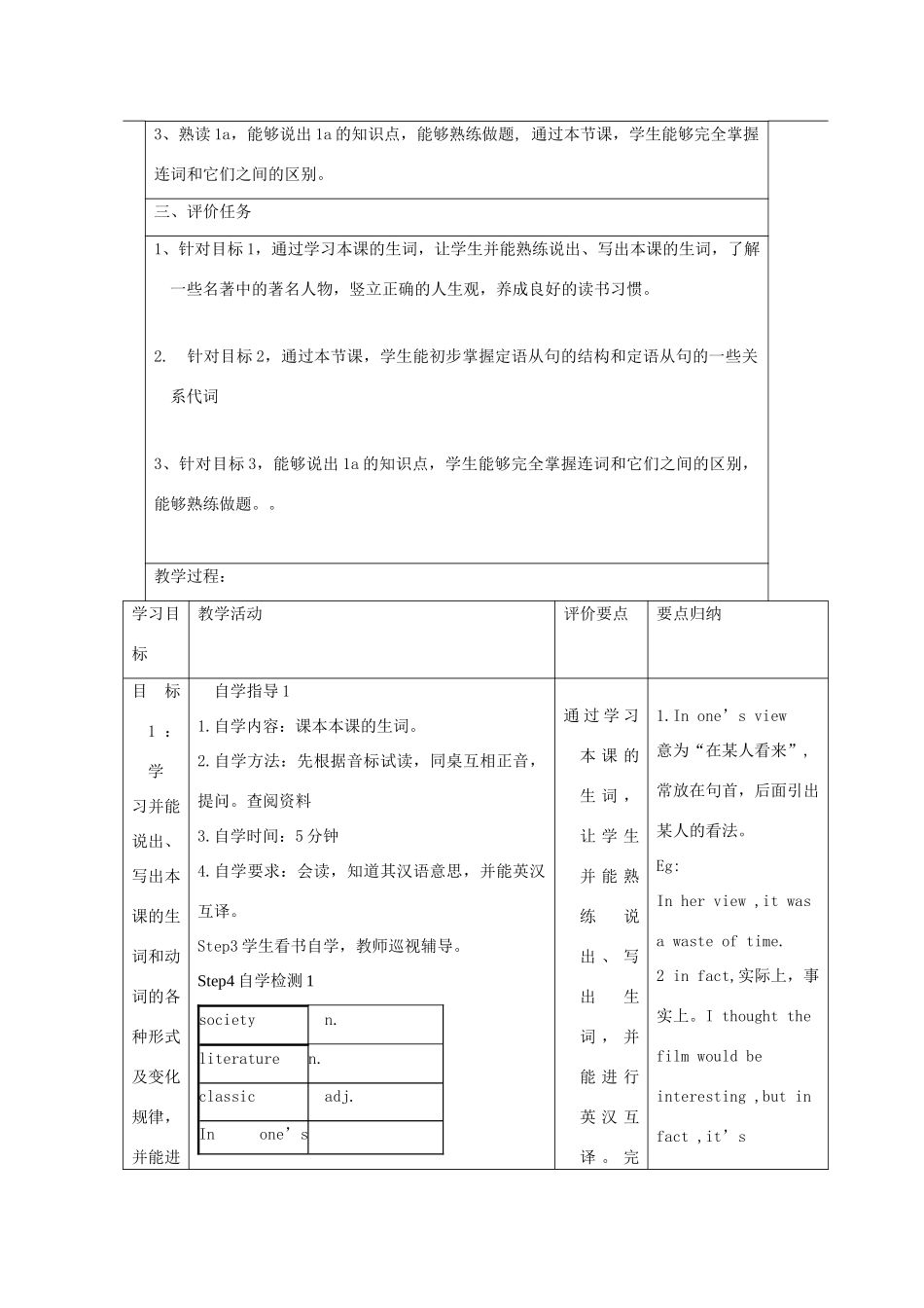 九年级英语下册 Unit 6 Entertainment and Friendship Topic 2 Who is your favorite character in literature Section A教案1 （新版）仁爱版-（新版）仁爱版初中九年级下册英语教案_第2页
