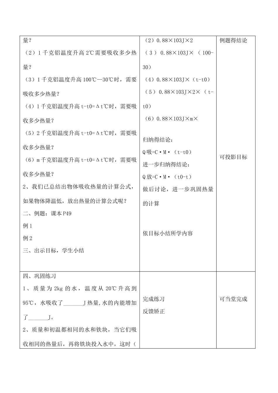 九年级物理科学探究：物质的比热容 2沪科版_第2页