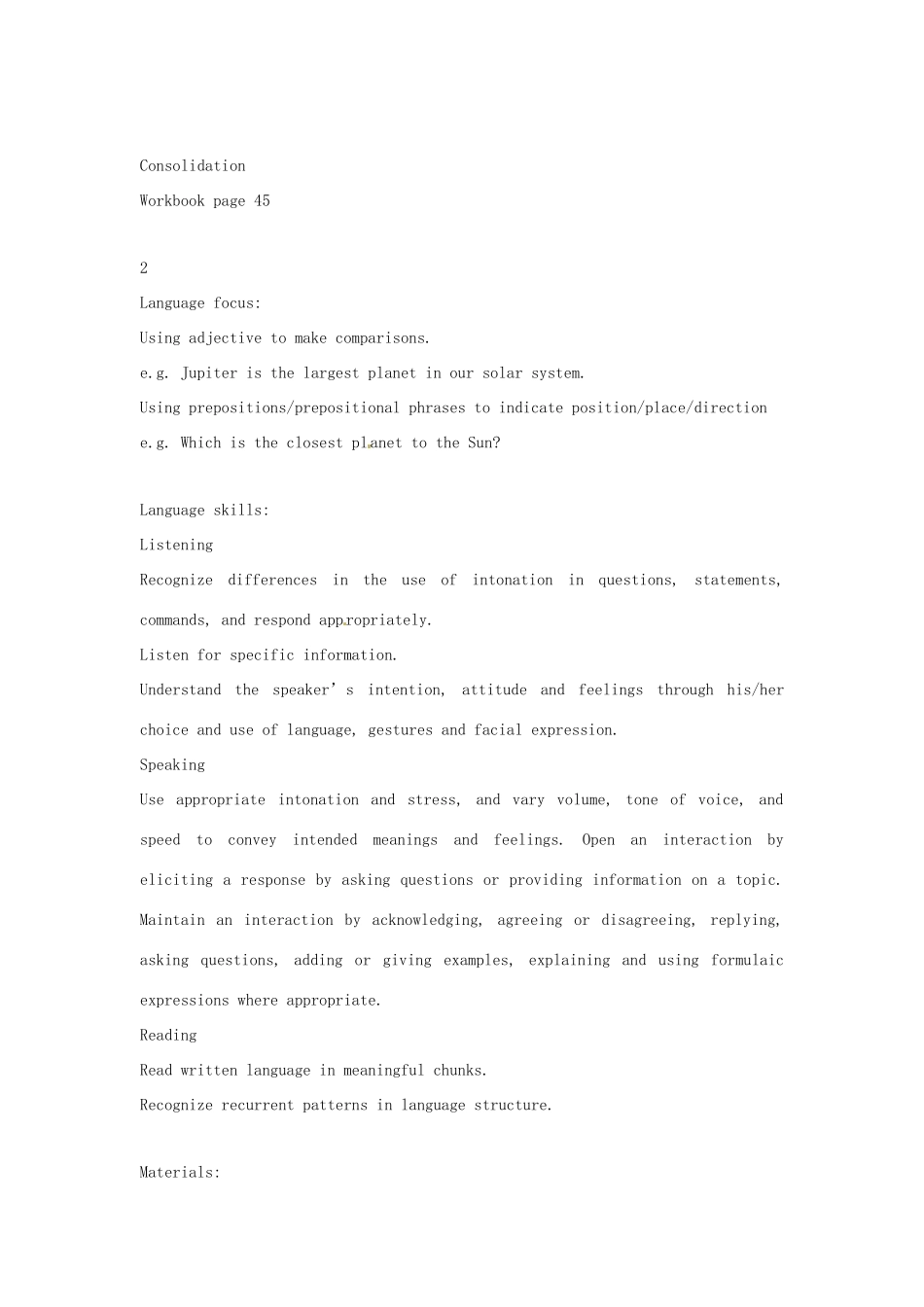 七年级英语下册 Module 4 Unit 4 A visit to the Space Museum教案2 上海牛津版_第3页