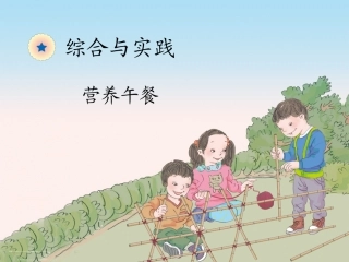 小学数学2011版本小学四年级营养午餐