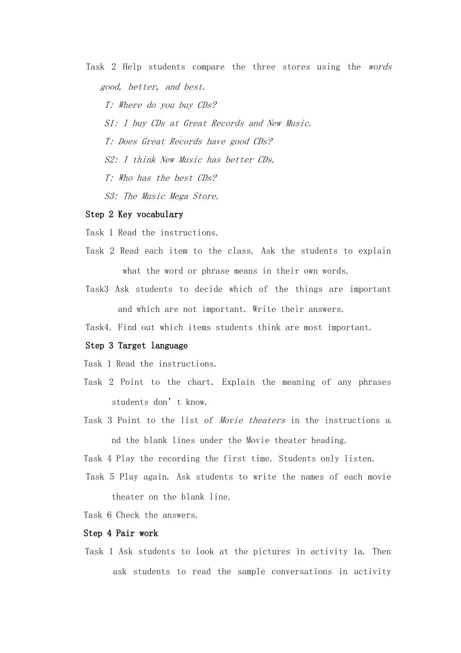 七年级英语下册：Unit 9 What’s the best radio station？（教案5）鲁教版_第3页