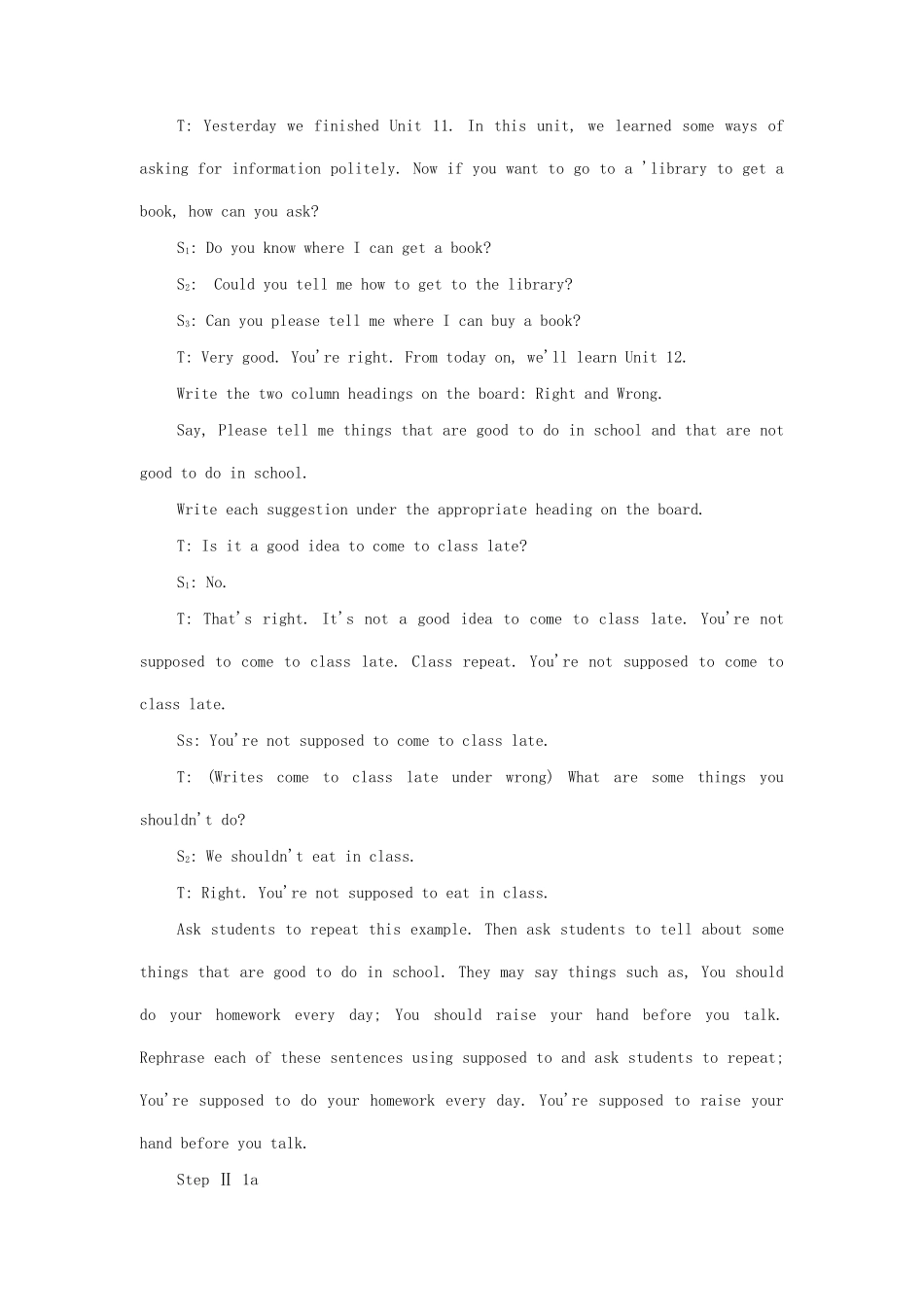 九年级英语全册 Unit 12 You're supposed to shake hands The First Period教案 人教新目标版_第2页