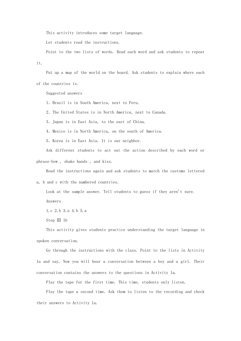 九年级英语全册 Unit 12 You're supposed to shake hands The First Period教案 人教新目标版_第3页