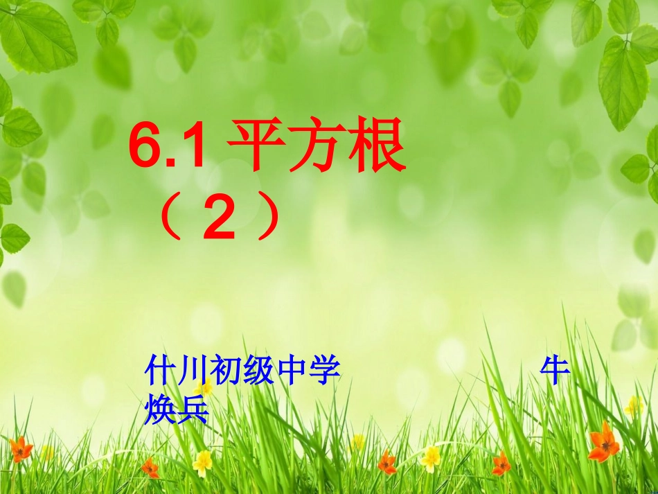 用计算器求算数平方根、用有理数估计算数平方根的大小-(2)_第1页