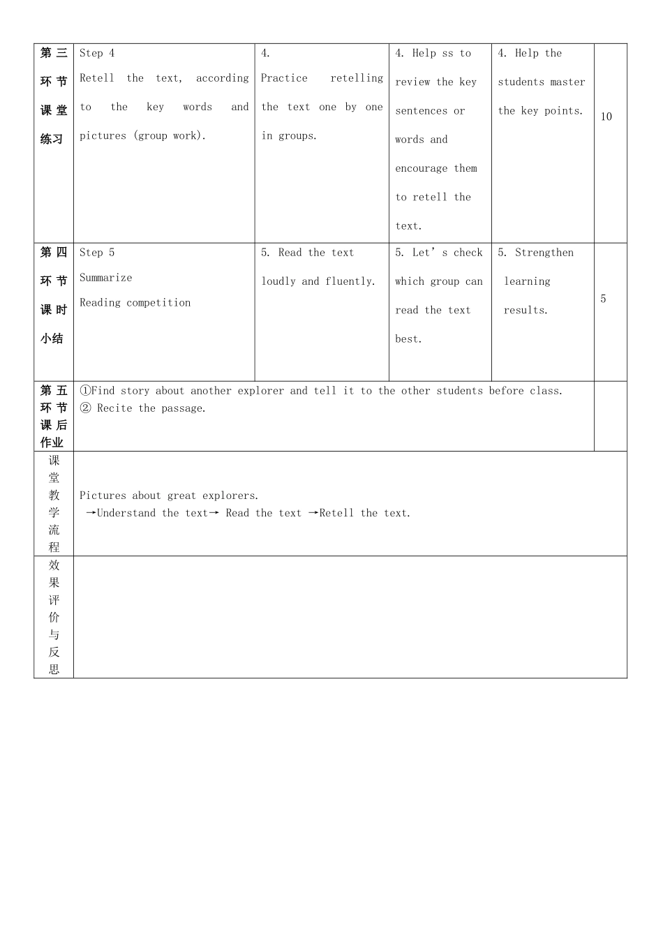 九年级英语下册 Module 1 Explorations and exchanges Unit 1 Great explorations教案2 牛津深圳版-牛津深圳版初中九年级下册英语教案_第3页